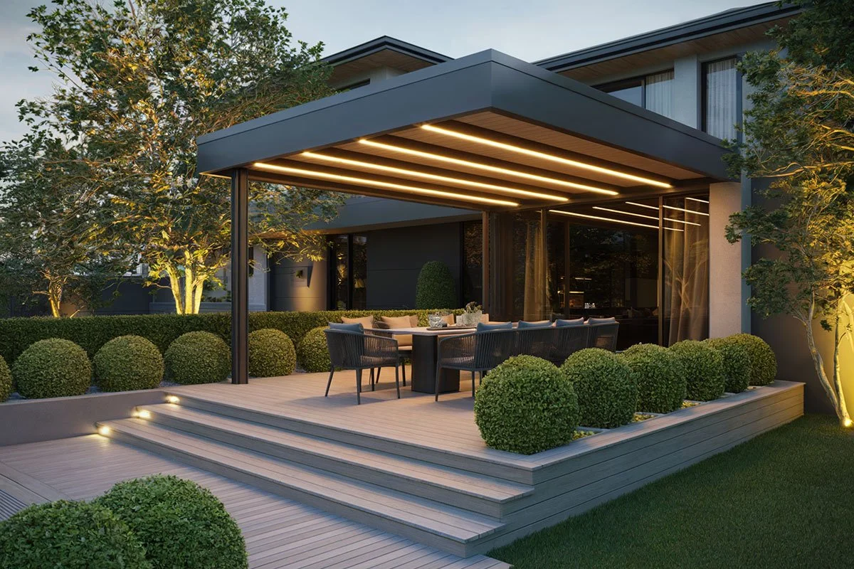 How Outdoor Custom Features Add Warmth to Late Fall Nights